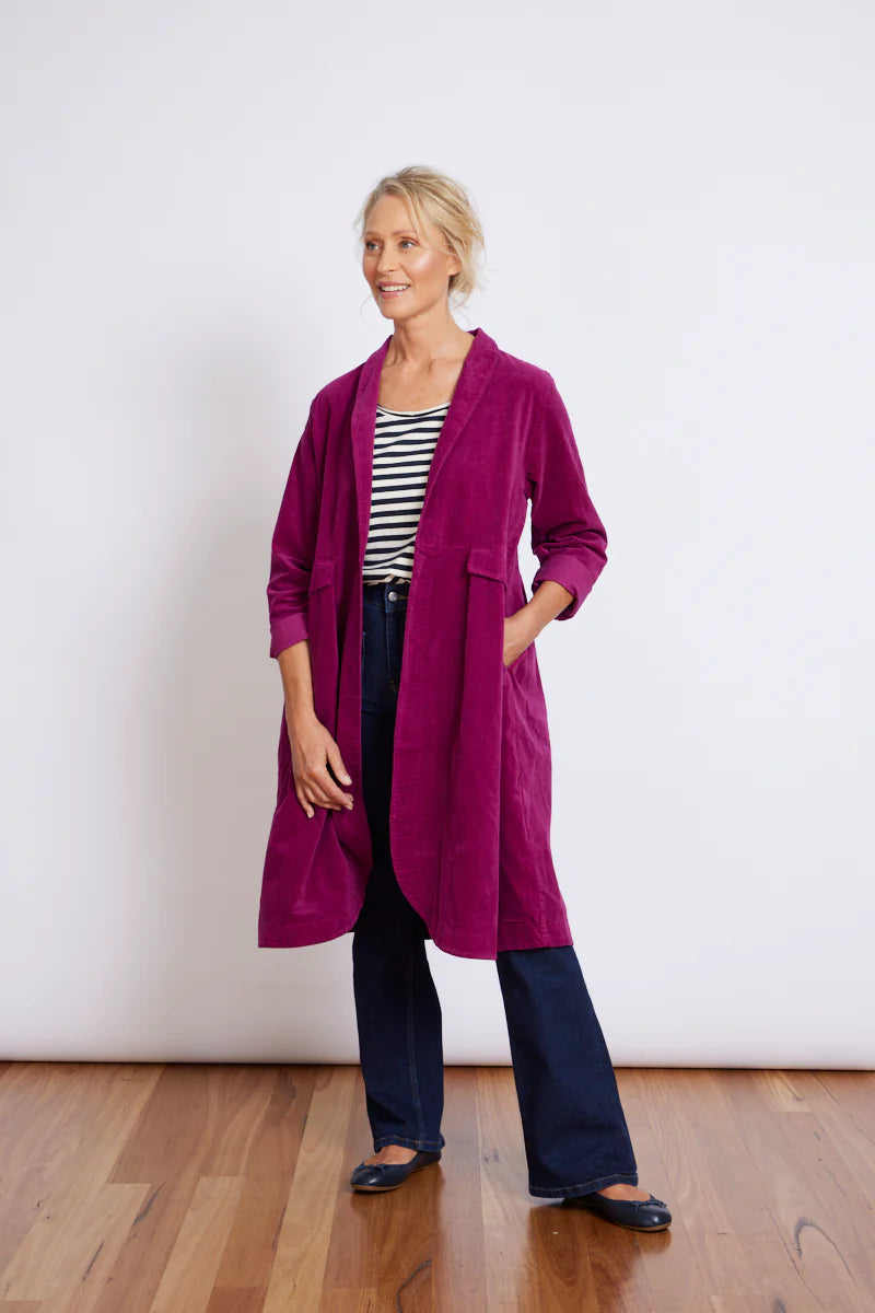 Frederic x Montaigne Pissarro Longline Velvet Coat