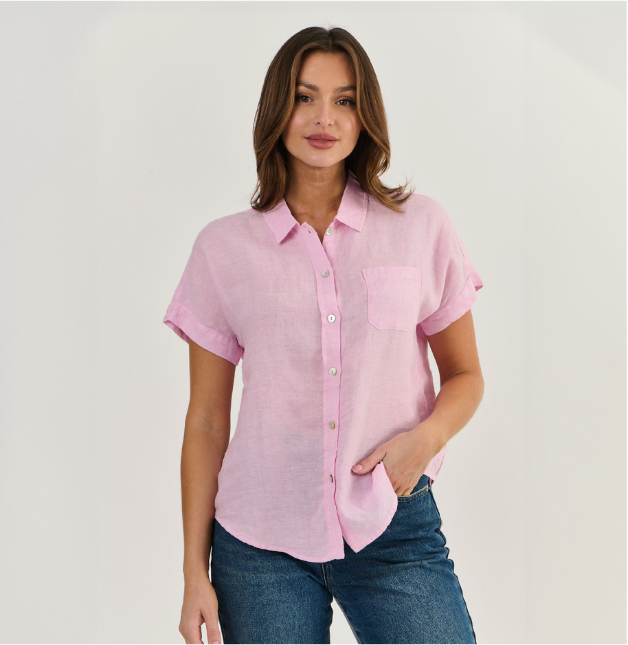 Pastel Pink Full Sleeves Shirt main image 1