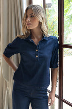 Load image into Gallery viewer, Ivy Denim Shirt Dark Blue