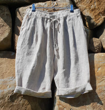 Load image into Gallery viewer, Italian Linen Frederic Bermuda Shorts