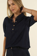 Load image into Gallery viewer, Ivy Denim Shirt Dark Blue
