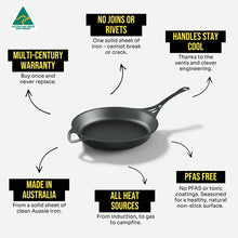 Load image into Gallery viewer, 30cm Iron Frypan