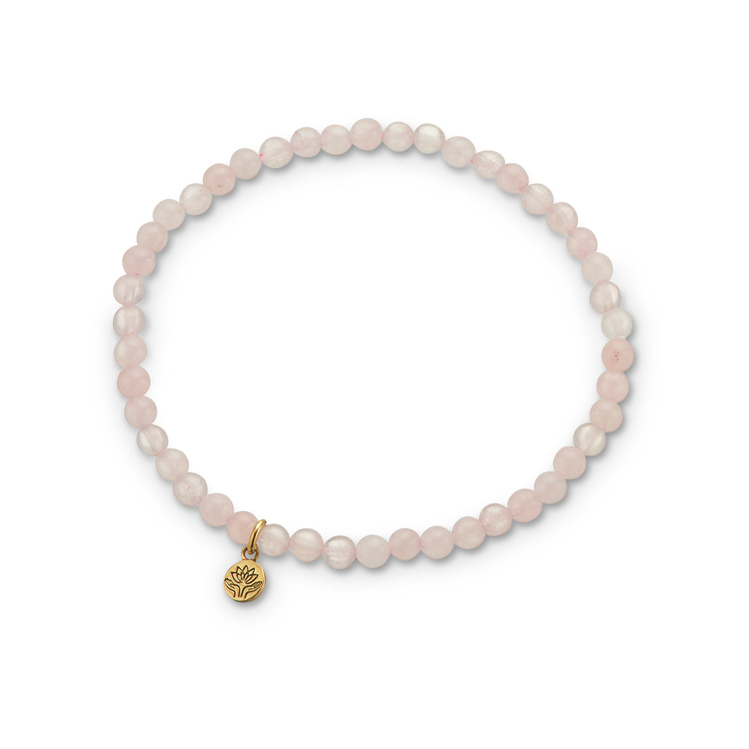 Rose quartz healing gem bracelet