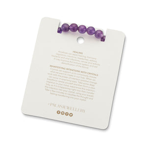 Amethyst energy gems bracelet