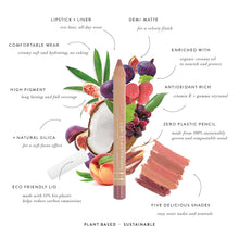 Load image into Gallery viewer, Eco-luxe Lipstick Crayon in Berry Bite