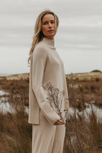 Load image into Gallery viewer, Harmony Merino Cotton Mock Neck Pullover Nougat