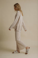 Load image into Gallery viewer, Harmony Merino Cotton Mock Neck Pullover Nougat