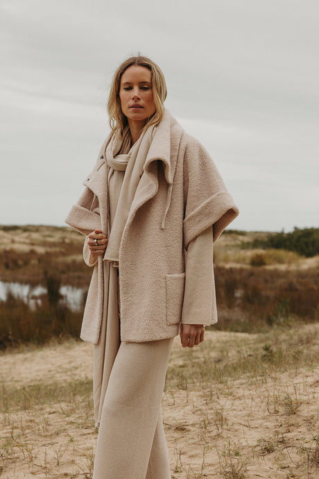 Sherpa Cuddle Coat Nougat