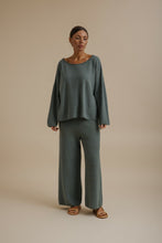 Load image into Gallery viewer, Retreat Cotton Twist Full Length Pant Rainforest