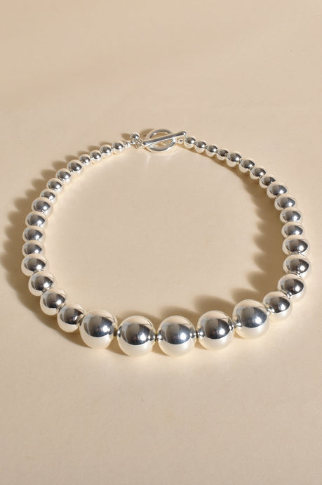 Maxwell Ball Event Necklace Silver