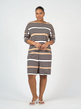 Load image into Gallery viewer, Simone Wide Leg Bamboo Shorts - Stripe