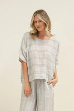 Load image into Gallery viewer, Barbara Top Lemon Sorbet Multi Stripes