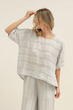Load image into Gallery viewer, Barbara Top Lemon Sorbet Multi Stripes