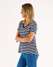 Load image into Gallery viewer, Luella Tee Navy Stripe