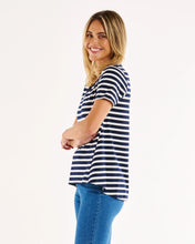 Load image into Gallery viewer, Luella Tee Navy Stripe