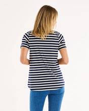 Load image into Gallery viewer, Luella Tee Navy Stripe