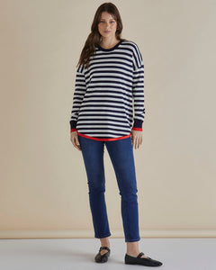 Sophie Knit Jumper Monochrome Stripe