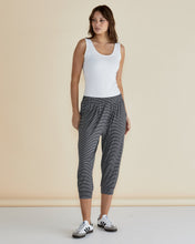 Load image into Gallery viewer, Tokyo 3/4 Pant Charcoal Stripe