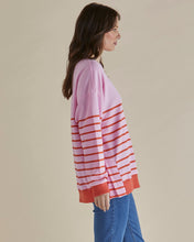 Load image into Gallery viewer, Easy Crew Sweat Pink/Orange Stripe