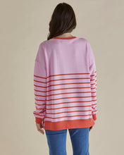 Load image into Gallery viewer, Easy Crew Sweat Pink/Orange Stripe