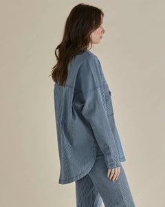 Cherry Denim Shirt Pinstripe