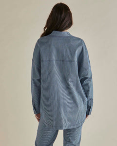 Cherry Denim Shirt Pinstripe