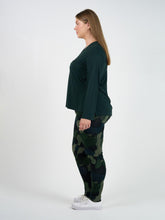 Load image into Gallery viewer, Braxton Bamboo Long Sleeve Top Dark Green