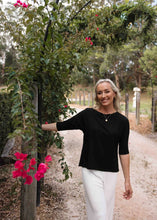 Load image into Gallery viewer, Camila Bamboo Top Black