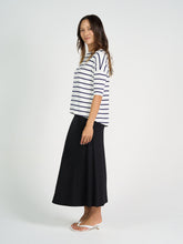 Load image into Gallery viewer, Camila Bamboo Top Blue &amp; White Stripe