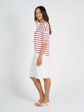 Load image into Gallery viewer, Camila Bamboo Top Lipstick &amp; White Stripe