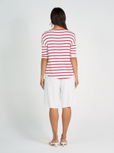 Load image into Gallery viewer, Camila Bamboo Top Lipstick &amp; White Stripe