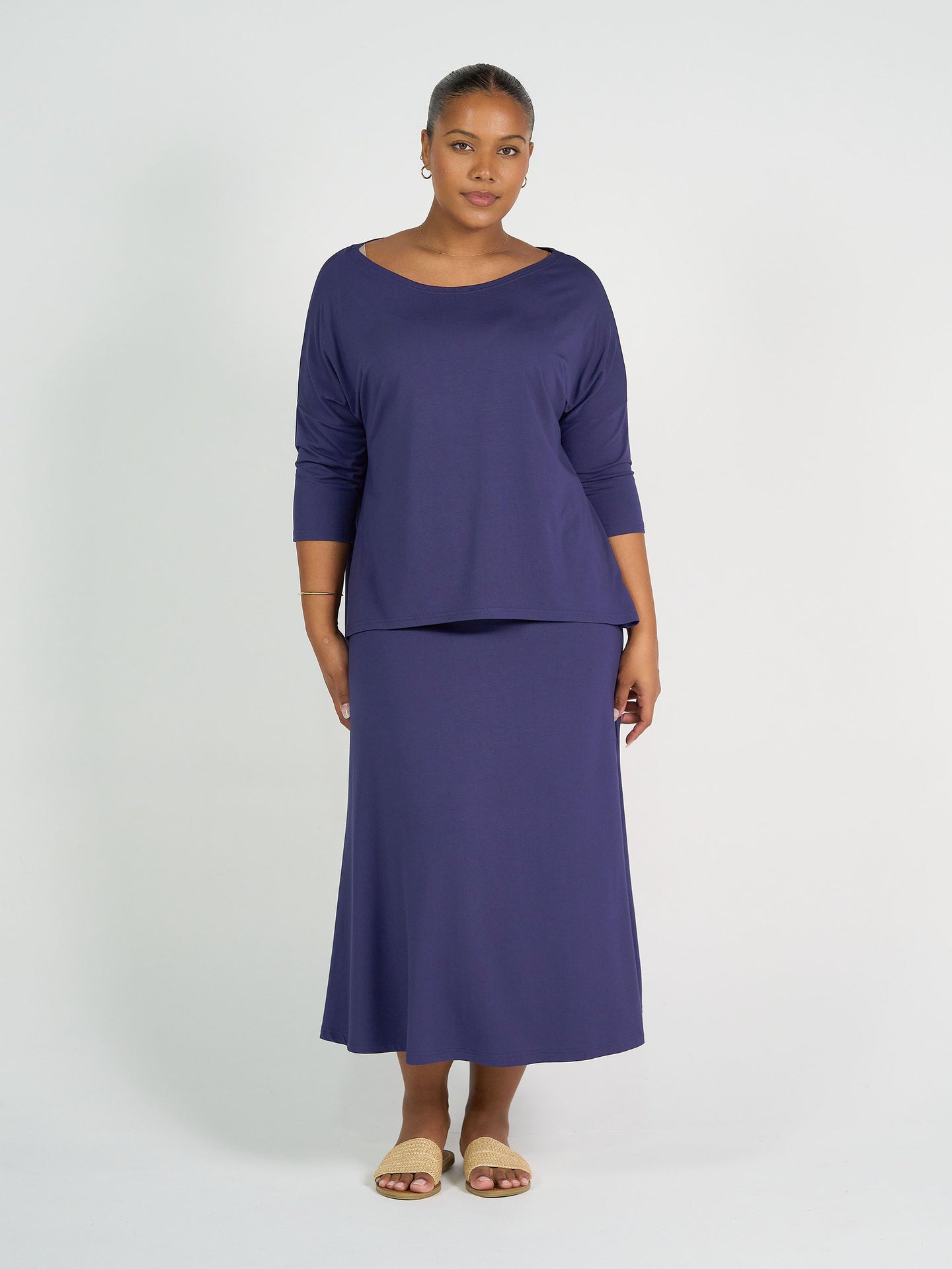 Camila Bamboo Top Blue