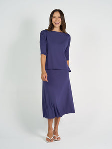 Camila Bamboo Top Blue
