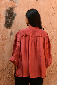 Luna Blouse Rust