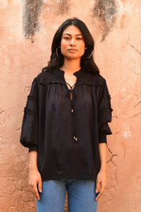Luna Blouse Black