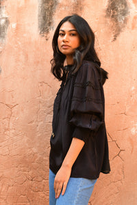 Luna Blouse Black