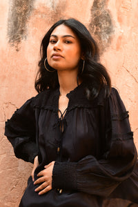 Luna Blouse Black