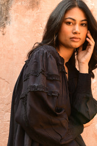 Luna Blouse Black