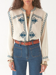 Daisy Twist Philippa Blouse Panna Cotta