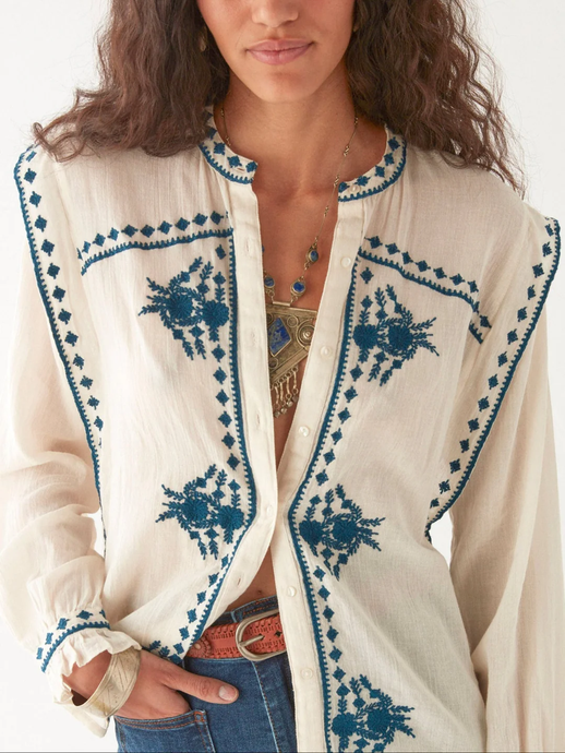 Daisy Twist Philippa Blouse Panna Cotta