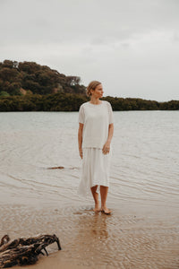 Driftaway Pullover White