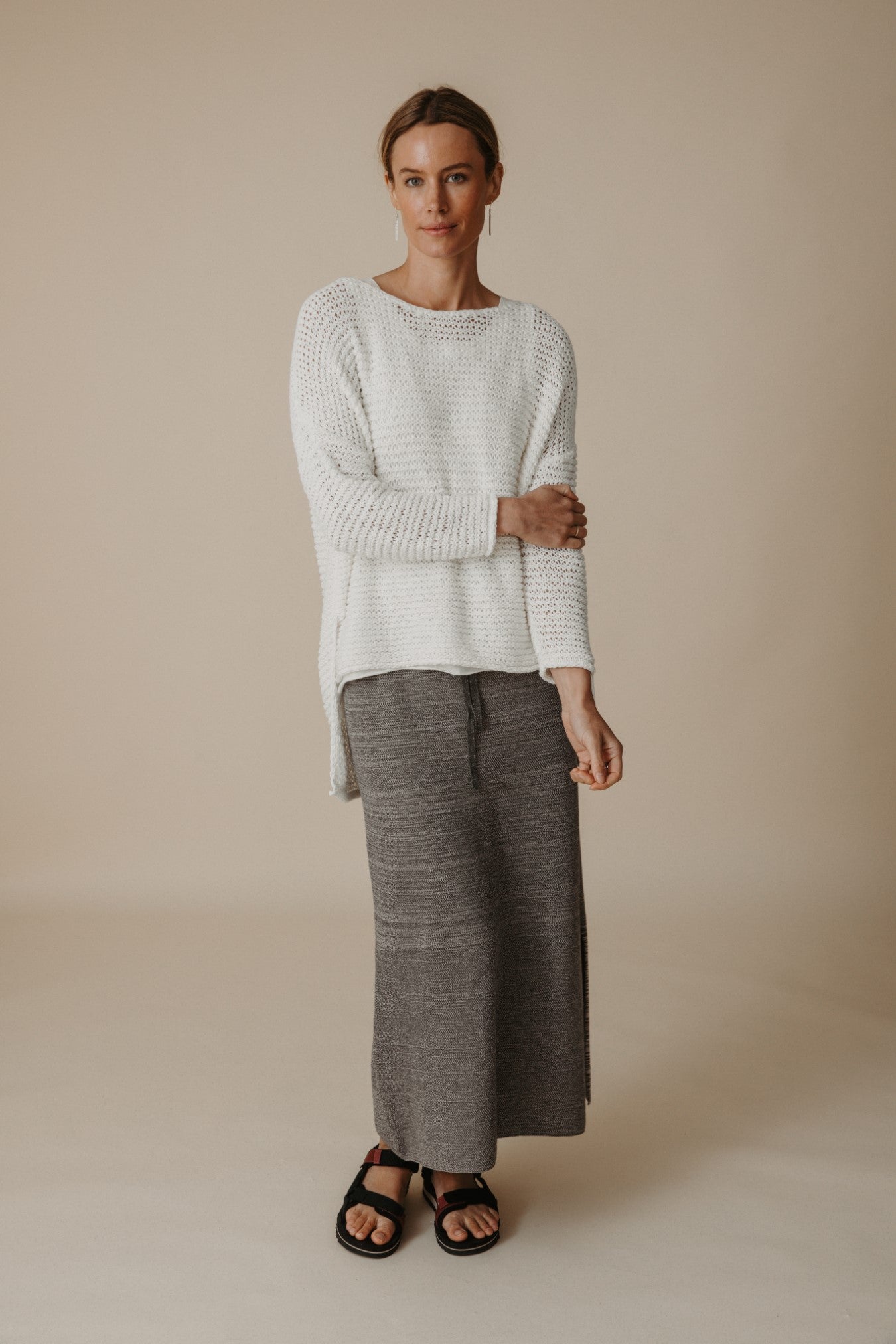 Driftaway Pullover White