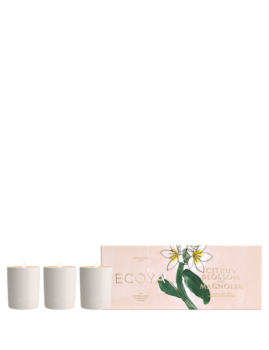 Mother's Day Mini Ceramic Candle Gift Set - Citrus Blossom & Magnolia