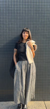 Load image into Gallery viewer, French Linen Gathered Pants in Black Gingham