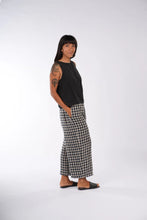Load image into Gallery viewer, French Linen Pants in Navy Check