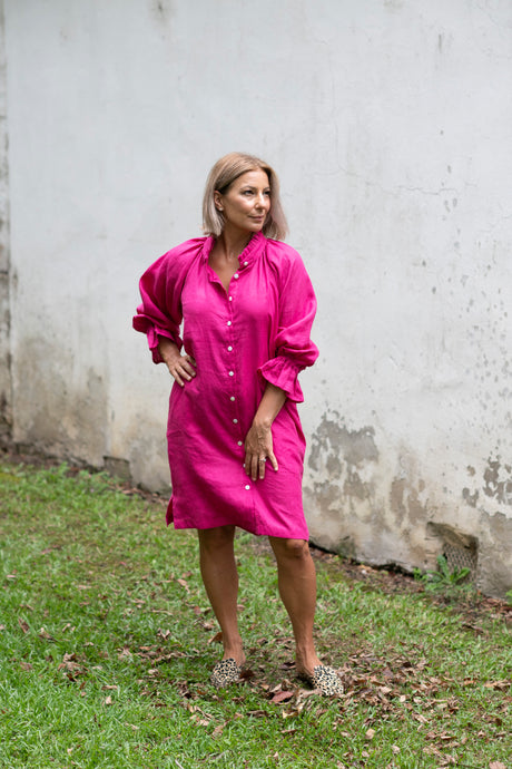 Dahlia Dress Fuchsia