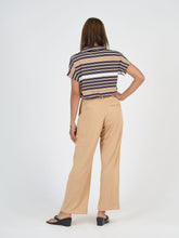 Load image into Gallery viewer, Rush Bamboo Short Sleeve Collared Polo Top - Stripe