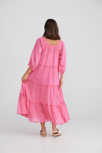Grenadine Dress - Hot Pink