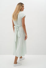 Load image into Gallery viewer, Dayna Shirt Dress Green Stripe