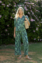 Load image into Gallery viewer, Fleur Blouse Mint/Navy